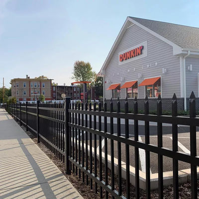 Black Picket Thiết kế kim loại đúc sắt hàng rào tấm cao 1,03m