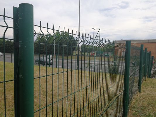 3d Curvy Galvanized hàn lưới sợi hàng rào 3D hình tam giác lưới