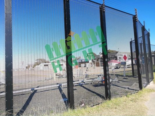 358 Anti Climb an ninh hàng rào Bụi đen phủ Clear View