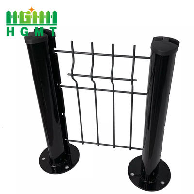 Vườn an ninh chu vi 3d Curved hàng rào hình đào Post hàng rào dễ dàng lắp đặt