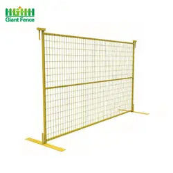 Galvanized ngoài trời Dây dựng tạm thời tấm hàng rào 6 feet x 10 feet