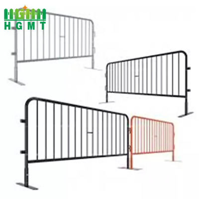 Thép Đèn Đèn Đẹp 2,5 M Metal Barricades Đường cản Đường chắn Đen Pvc phủ hàng rào bên đường