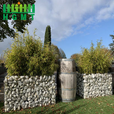 4mm 4mx1mx1m ủi Gabion giỏ / hộp PVC phủ