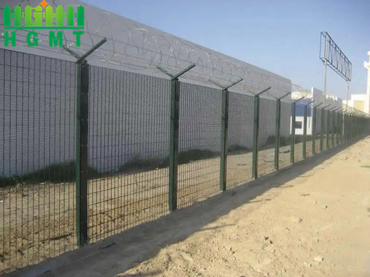 Ral Color 1.8m High Security Steel Fence 358 chống leo lên chống cắt