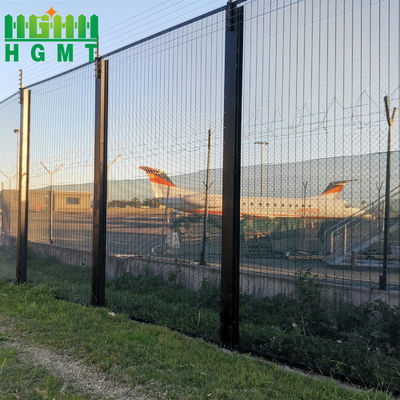 358 High Security Anti Climb Wire Mesh Fence Panel 1.5 m Khung WPC ngoài trời Nhìn rõ kim loại thép