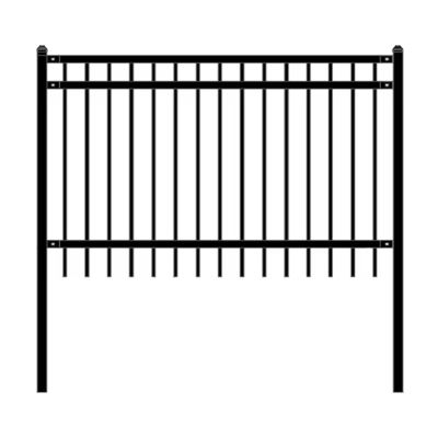 Lập hàng an ninh ngoài trời với tấm kim loại sắt nhôm Tubular Garrison cho nhà vườn khung nhựa thép cổng lối vào