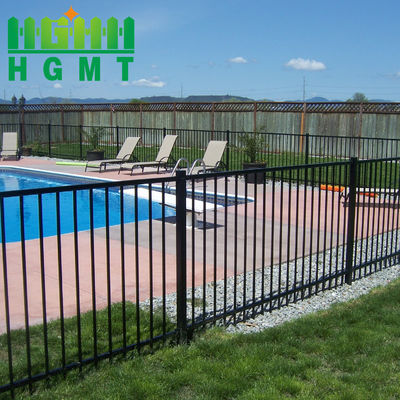 Square Post Thép ống hàng rào sân nhà trang trí hồ bơi Đen PVC phủ