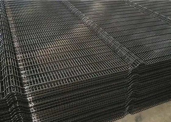 358 Kim loại hàng rào bảo mật bột lớp phủ chống leo với uốn cong