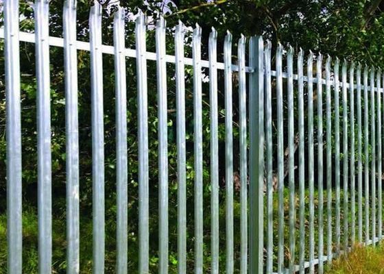 1.8m cao bột phủ galvanized Palisade hàng rào đầu ba đầu