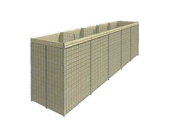 Màu xanh lá cây 76x76mm HESCO Wall Wire Basket Rock Support Wall