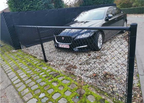 Kim cương 5ft kim loại dây chuyền liên kết hàng rào Vinyl nhựa phủ dây chuyền liên kết hàng rào