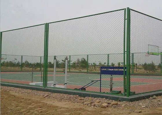 Hot đắm galvanized dệt 3.0mm kim cương dây chuyền liên kết hàng rào