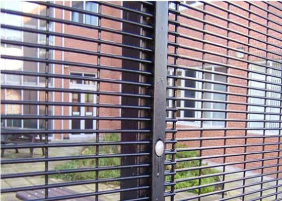 Hot Dip Galvanized 358 Anti Climb hàng rào 2000 * 2400mm trường học Clear View hàng rào