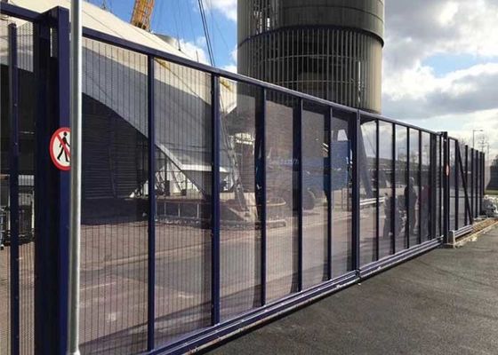 RAL6005 2400mm Hàng rào an ninh chống trèo Lưới thép sơn tĩnh điện