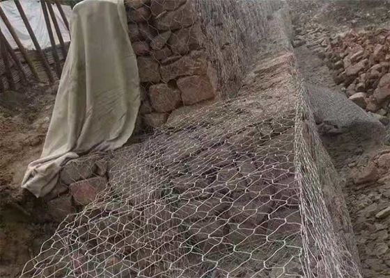 3 mét Gabion Wire Mesh Thép galvanized chuồng cho đá