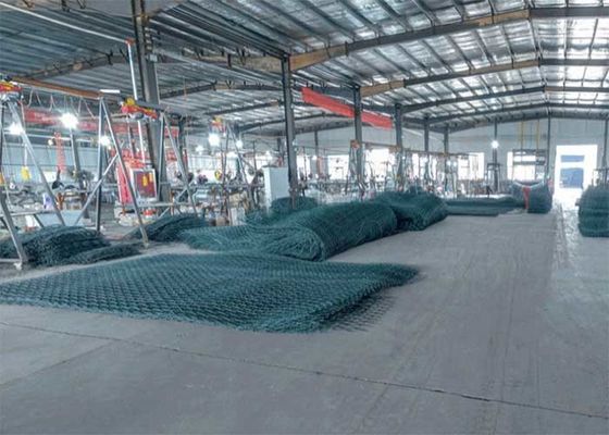 River Control Gabion Wire Mesh 60 * 80mm kẽm bọc tường Gabion hàng rào