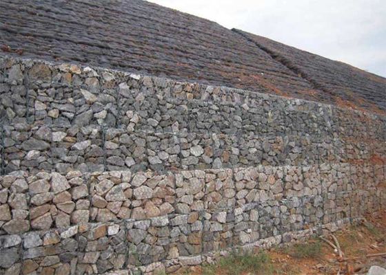 Hot Dip Galvanized Woven 2m Height Mesh Gabion Baskets (Bộ đựng Gabion)