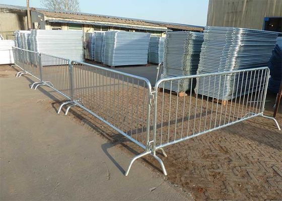 Đường cản người đi bộ tạm thời bằng galvanized đắm nóng 1050mm chiều dài