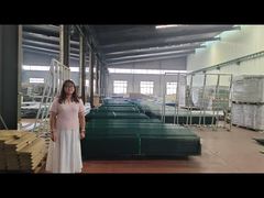 Hàng rào an ninh chống leo sơn tĩnh điện màu xanh lá cây