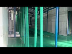 trụ vuông sơn tĩnh điện màu xanh lá cây